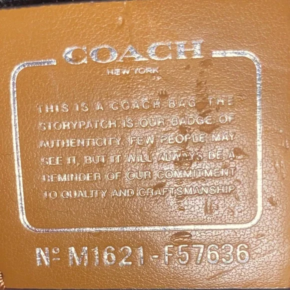 Coach Blue Mini Tea Rose Backpack - Picture 7 of 7